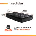Ver imagem 4 de Colchão Casal Molas Ensacadas City Pillow Top 138x188x23cm Hellen