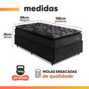 Ver imagem 3 de Colchão Casal Molas Ensacadas City Pillow Top 138x188x23cm Hellen