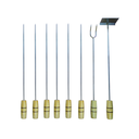 Ver imagem 1 de Espetos Para Churrasco 6 Un + Rastelo Para Brasa + Garfo 59 cm
