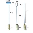 Ver imagem 2 de Espetos Para Churrasco 6 Un + Rastelo Para Brasa + Garfo 59 cm