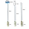Espetos Para Churrasco 6 Un + Rastelo Para Brasa + Garfo 59 cm - 2