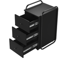 Ver imagem 5 de Gaveteiro para Escritório 3 Gavetas Estilo Industrial Criare Preto