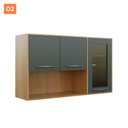 Ver imagem 6 de Cozinha Completa 5 Peças Detalhe Vidro Áustria Valdemóveis