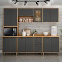 Ver imagem 1 de Cozinha Completa 5 Peças Detalhe Vidro Áustria Valdemóveis