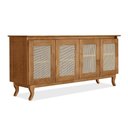 Ver imagem 2 de Buffet Serra Clara Reto 4 Portas MDF MDP 163cm Imbuia Casah