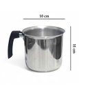 Ver imagem 7 de Fervedor Leiteira Canecão Tradicional 10cm 800ml Alumínio Prata Polido
