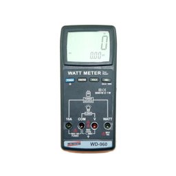 Wattímetro Digital Cat III 600v Medição Potencia Ativa True Rms Tensão Ac Data Hold - 1
