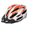 Capacete C/ Sinalizador Led Ciclismo Mtb Branco/Laranja Deko:Laranja - 1