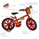 Ver imagem 3 de Bicicleta Aro 16 Homem de Ferro Vingadores Brinquedos Bandeirante