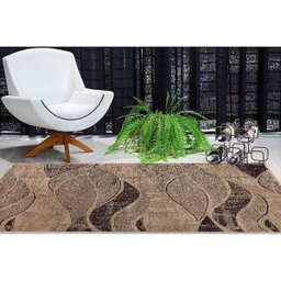 Tapete para Sala Classic Tide 75 Caramelo-Marrom 1,50x2,00M - J Serrano - 3