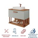 Ver imagem 6 de Gabinete Suspenso com Cuba 80,3cm x 73cm Mari Espresso Móveis Verde/Pistache