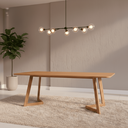 Ver imagem 1 de Mesa para Sala de Jantar 210cm sem Vidro Caju Marrom/Cinamomo