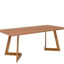 Ver imagem 2 de Mesa para Sala de Jantar 210cm sem Vidro Caju Marrom/Cinamomo