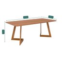 Ver imagem 3 de Mesa para Sala de Jantar 210cm sem Vidro Caju Marrom/Cinamomo