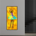Ver imagem 2 de QUADRO 110X50CM BAILARINA COLORIDO 3 MP FLUT CANV