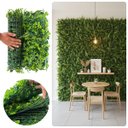 Ver imagem 6 de 17 Placas Jardim Vertical Artificial Samambaia Eucalipto 60x40 Parede Verde Residencial Interno