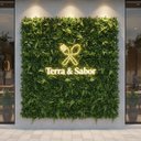 Ver imagem 1 de 17 Placas Jardim Vertical Artificial Samambaia Eucalipto 60x40 Parede Verde Residencial Interno