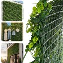 Ver imagem 5 de 17 Placas Jardim Vertical Artificial Samambaia Eucalipto 60x40 Parede Verde Residencial Interno