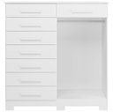 Ver mais imagens de Cômoda Sapateira para Quarto 2 Portas 8 Gavetas Vercelli A04 Branco - Lyam Decor