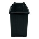 Ver imagem 4 de Cesto Quadrado Com Tampa Vai E Vem 60 Litros:Verde