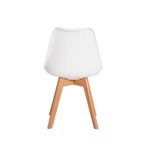 Kit 3 Cadeiras Leda Saarinen Design Branca - 4