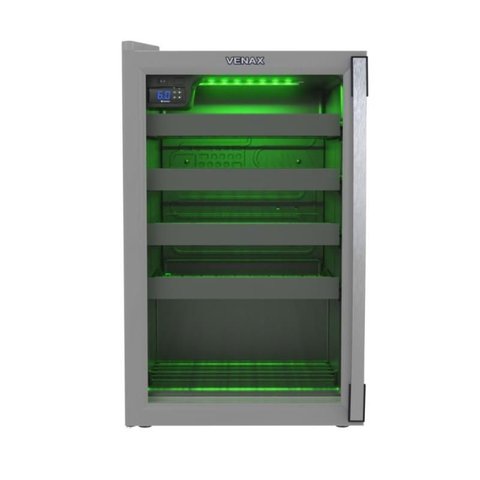 Adega Color Light 100 para 24 Garrafas Cinza Porta Invertida 127 V