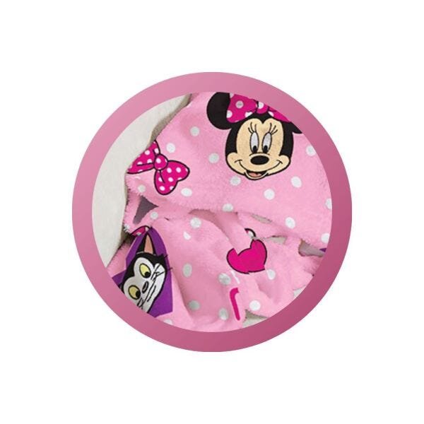 Manta Cobertor Infantil Microfibra Lepper - 125x150 – Disney Minnie Rosa - 2