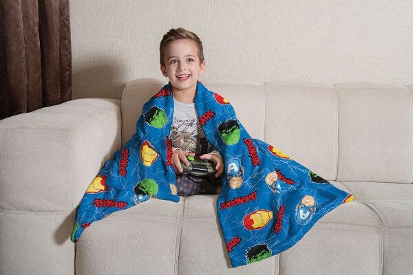Manta Cobertor Infantil Microfibra Lepper - 125x150 – Vingadores