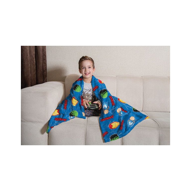 Manta Cobertor Infantil Microfibra Lepper - 125x150 – Vingadores