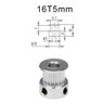 Polia Gt2 16 Dentes Furo 5mm para Correia 6mm 3d Cnc 16tb5w6 - 2