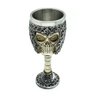Taça Medieval Em Aço E Resina Crânio: Fs - 10