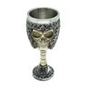 Taça Medieval Em Aço E Resina Crânio: Fs - 7