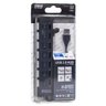 Hub 7 Portas Regua USB 2.0 Hi-Speed Preto Potente Multiuso - 2