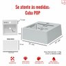 Pia Cuba Sobrepor para Banheiro de Mármore Sintético Preto Pop 31 X 31 Quanta Compositos Cuba Sobrep - 6