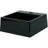 Pia Cuba Sobrepor para Banheiro de Mármore Sintético Preto Pop 31 X 31 Quanta Compositos Cuba Sobrep - 4