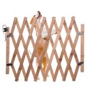 Ver imagem 1 de Portao Retratil de Bambu Pet Cachorro Cao Bebe Criança Cercado Grade Sanfonada Treliça Proteçao Mult