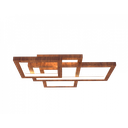Ver imagem 1 de Plafon Luminária Quadrado LED em Madeira 67cm - FoxLustres