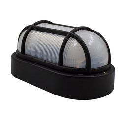 Luminária Arandela Tartaruga Parede Teto Área Interna Externa Termoplástico Polyutil Preta Kit C/10 - 2