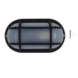 Luminária Arandela Tartaruga Parede Teto Área Interna Externa Termoplástico Polyutil Preta Kit C/10 - 3