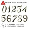 Kit 4 Algarismos Número Residencial Plástico Luxo 0 Ao 9 - 3