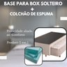 Base Box + Cama Auxiliar com Colchão de Espuma Solteiro 88x188x24cm Bege Cristalflex - 3