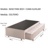 Base Box + Cama Auxiliar com Colchão de Espuma Solteiro 88x188x24cm Bege Cristalflex - 2