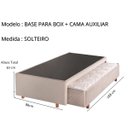 Ver imagem 2 de Base Box + Cama Auxiliar com Colchão de Espuma Solteiro 88x188x24cm Bege Cristalflex