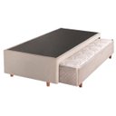 Ver imagem 1 de Base Box + Cama Auxiliar com Colchão de Espuma Solteiro 88x188x24cm Bege Cristalflex