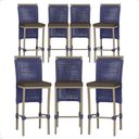 Ver imagem 1 de 7 Banqueta em Alumínio Roma Fendi Corda Náutica Tecido 9