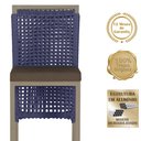 Ver imagem 3 de 7 Banqueta em Alumínio Roma Fendi Corda Náutica Tecido 9