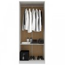 Ver imagem 3 de Guarda-Roupa Solteiro Monarca 2 Portas Cor Branco