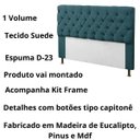Ver imagem 2 de Cabeceira Solteiro Cama Box Estofada 90 Cm Mirage Veludo