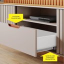 Ver imagem 7 de Estante Ripado para TV até 85 Polegadas MDF 210CMX203CM Atena Detalhes Curvos