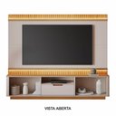 Ver imagem 5 de Estante Ripado para TV até 85 Polegadas MDF 210CMX203CM Atena Detalhes Curvos